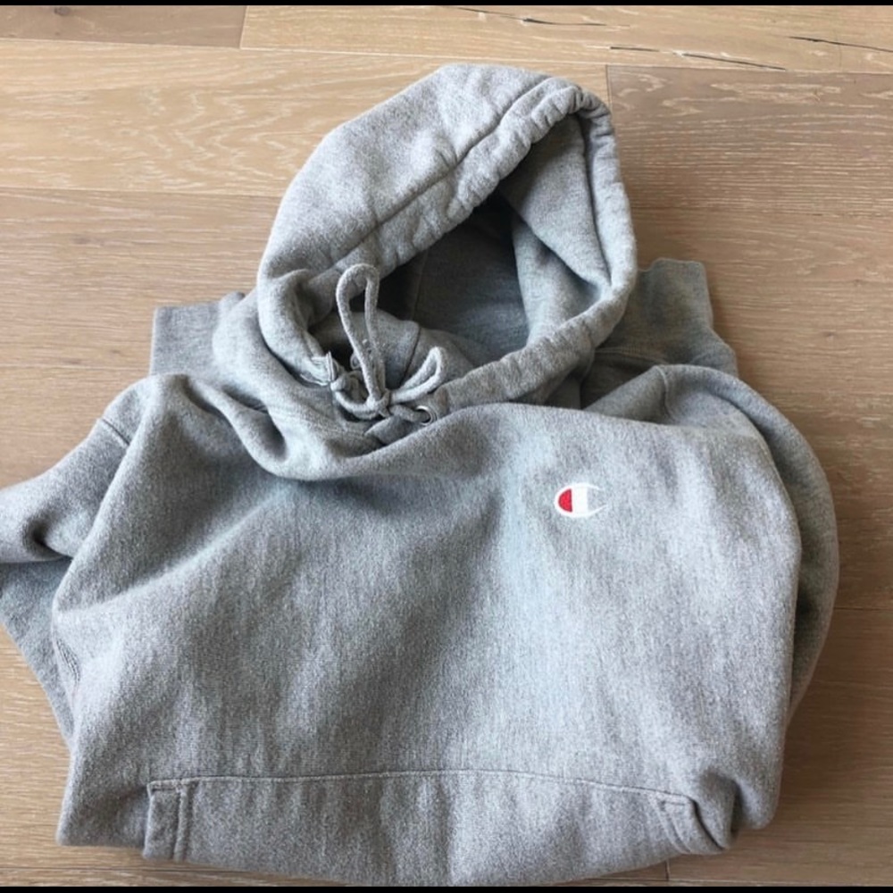 Grey champion hoodie